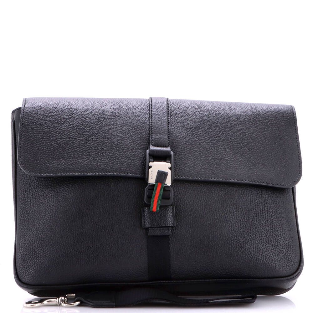 Gucci Web Buckle Wristlet Briefcase #366627G85B